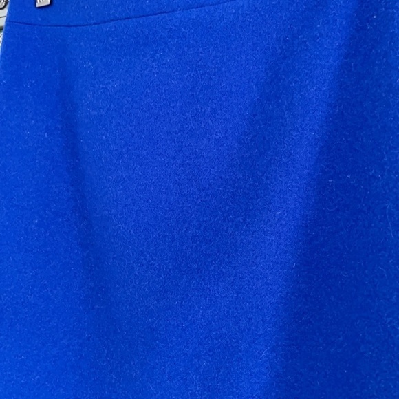 J Crew No 2 Royal Blue Wool Blend Pencil Skirt - Picture 3 of 8